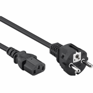 C13 apparaatsnoer - 1 meter - Zwart - Allteq
